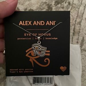 Brand new never worn Alex and Ani Eye of Horus 32 inch necklace and silver